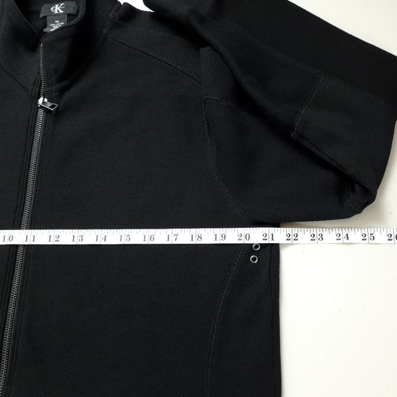 Calvin Klein Black Full Zip Sweater Jacket - Picture 7 of 16